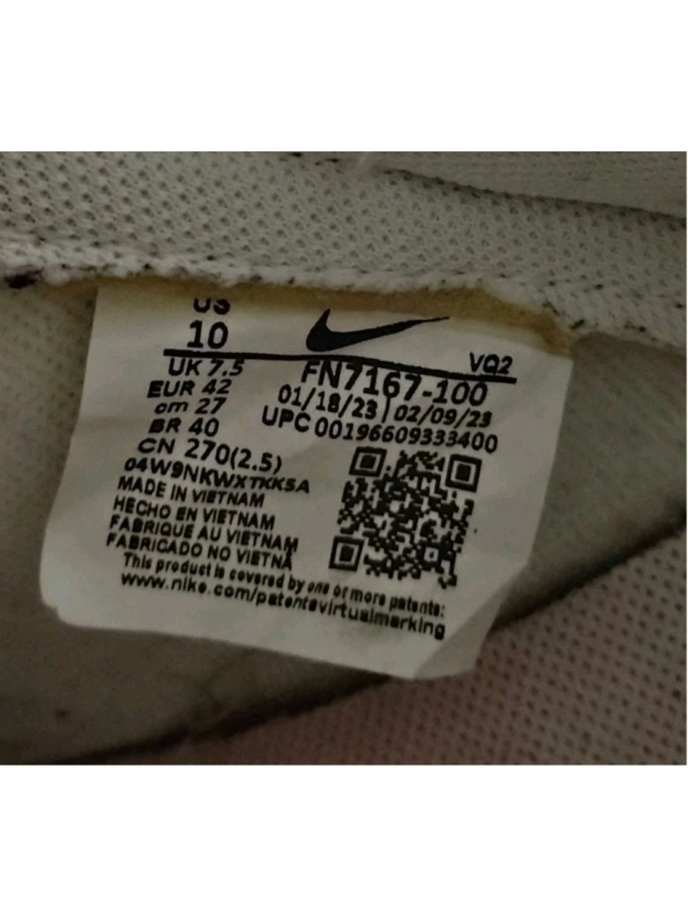 Nike Dunk Low Women Size 10 Pink Corduroy White/Pink Sneakers FN7167-100 - Picture 12 of 12